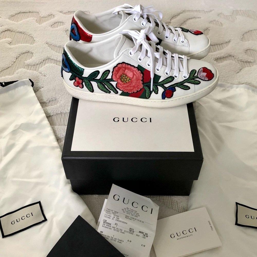 Authentic Gucci Ace Sneakers